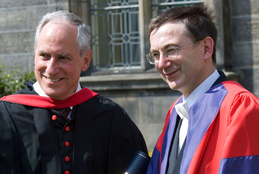 Professor Robert Darnton with Professor Andrew Pettegree
