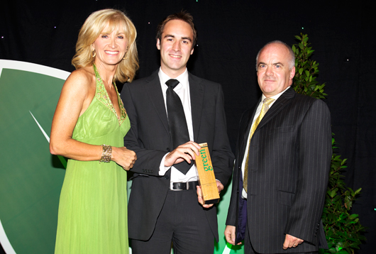 Climate award - Jamie Peters, Jackie Bird, Gordon Campbell of Alex F Noble & Son Nissan, Glasgow. Courtesy of Daily Record.