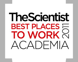 The Scientist Best Places to Work in Academia 2011 logo