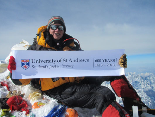 St Andrews student Geordie Stewart has sending a message of thanks to the University