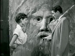 A still from Roman Holiday, starring Audrey Hepburn and Gregory Peck