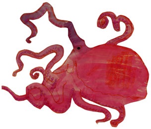 Drawing of an octopus
