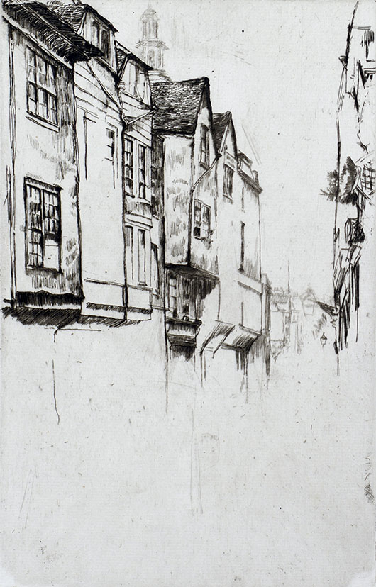Whistler, "Wych Street", 1877