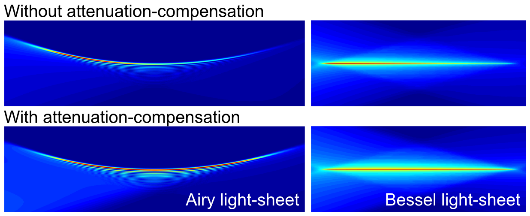 Airy and bessel light sheet