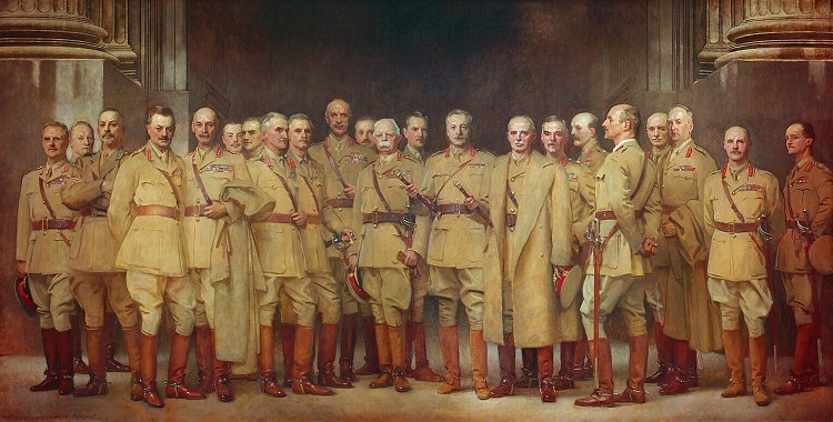 Singer Sargent painting - war officers