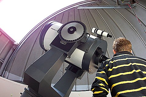A telescope at the University observatory.