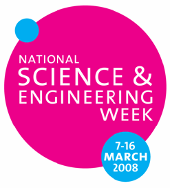 National Science and Engineering Week 2008 logo